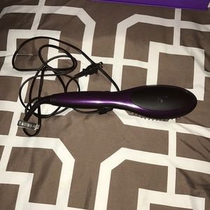 Hairbrush straightener